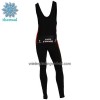 Fietsbroek Lang met Bretels Caisse d`Epargne Winter Thermal Fleece Rood Zwart Wit